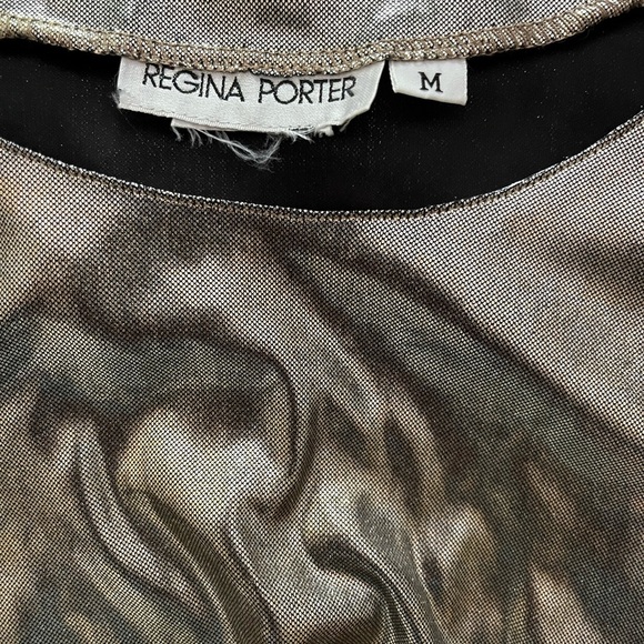 Vintage Regina Porter Gold Lame Tank Top - Picture 6 of 6